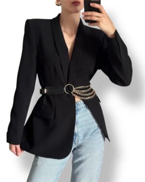 waist belt with golden chains
